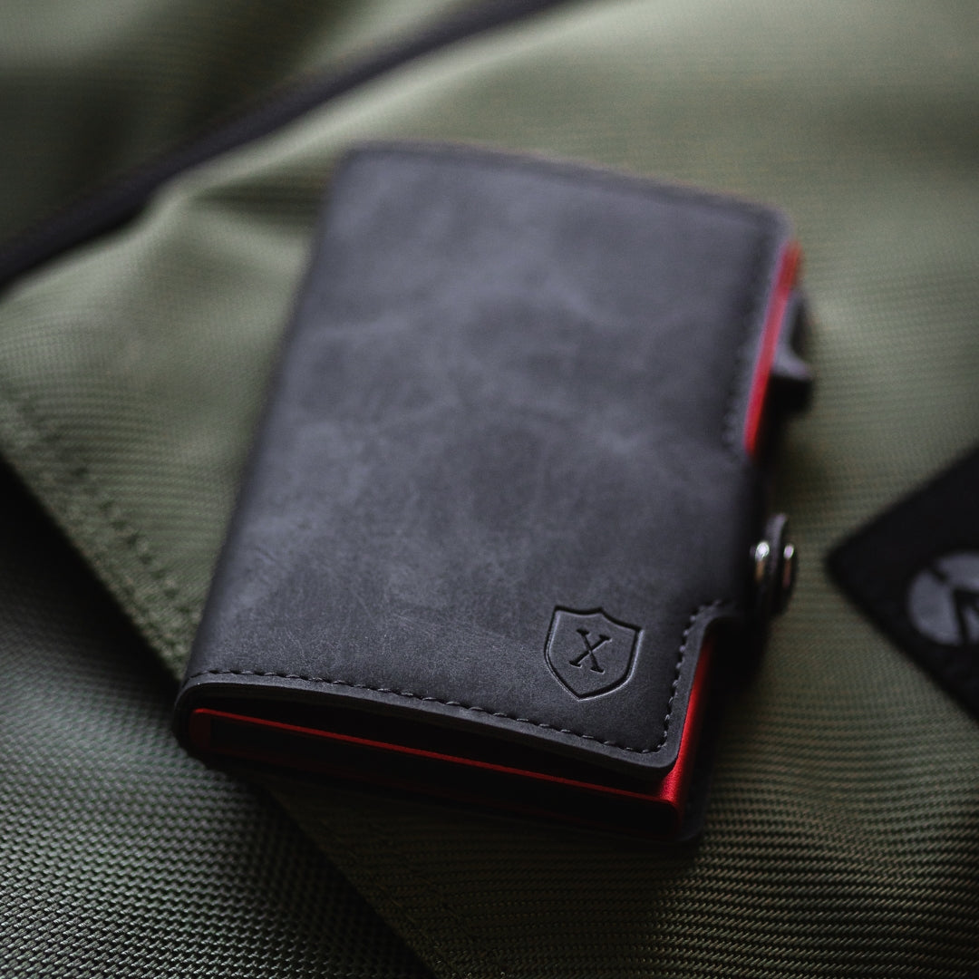 #Billetera Modelo Deluxe (Color)_Black & Red